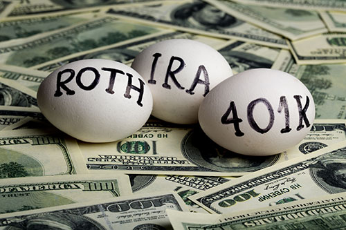 ROth IRA 401k Eggs