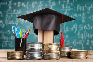Grad cap and money